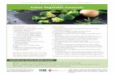 RECIPES Italian Vegetable Casserole
