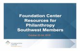 Foundation Center Resources for PSW
