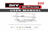 DIY 3D Printer User Manual v1