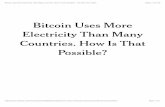 Bitcoin Uses More Electricity Than Many Countries. How Is ...