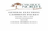GENERAL ELECTIONS CANDIDATE PACKET