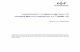 Coordinated response actions to control the transmission ...