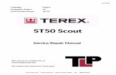 Terex ST50 Scout Carrier Service Repair Manual