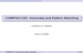COMPSCI 220: Automata and Pattern Matching