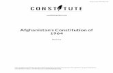 Afghanistan's Constitution of 1964