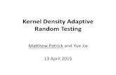Kernel Density Adaptive Random Testing