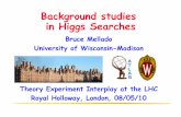 Background studies in Higgs Searches