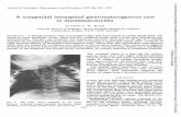 congenital intraspinal gastroenterogenous in diastematomyelia