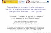 Comparison of homogenization packages applied to monthly ...