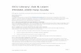 GCU Library: Ask & Learn PRISMA 2009 Help Guide