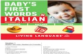 Babys First Words Italian