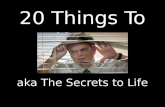 20 Things To Know