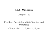 12.1   Minerals