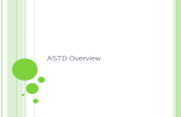 ASTD O VERVIEW. ASTD N ATIONAL ASTD is the world’s largest association dedicated to workplace learning and development professionals Members come from…