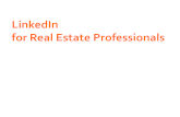 Linkedin for Real Estate Professionals