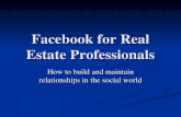 Facebook for real estate professionals