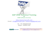 SAP CRM technical training