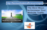 The best ways to increase your website traffic