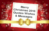 Merry Christmas Quotes Wishes and Messages 2016