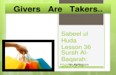 Sabeel ul Huda Lesson 36 Surah Al-Baqarah: 267-274 nurulquran.com1.