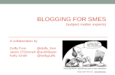 Blogging 101 for SMEs