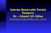 interim removable partial dentures