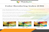 Color Rendering Index (CRI) - tlcdn .Color Rendering Index (CRI) Color Rendering Index (CRI) is a