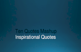 Inspirational quotes mashup