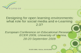 Designing for open learning environments