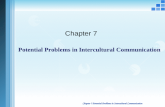 Chapter 7 Potential Problems in Intercultural Communication Chapter 7 Potential Problems in Intercultural Communication.