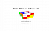 Group Theory via Rubik's Cube