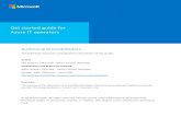 Get started guide for Azure IT operators - Microsoft started guide for Azure IT operators. Contents Introduction to cloud computing and Microsoft Azure..... 3 Cloud computing overview