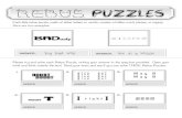 REBUS PUZZLES - REBUS PUZZLES Each little rebus puzzle, made of either letters or words, contain a hidden
