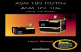 Alcatel ASM 180 TD, ASM 180 TD+, ASM 181 TD, ASM 181 TD+ ...· Alcatel Vacuum Technology France -