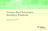 Fresenius Renal Technologies Ancillary Products .6 Fresenius Renal Technologies Ancillary Products