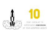 10 point check-list for building conversion-friendly WordPress Websites
