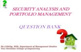 SECURITY ANALYSIS AND PORTFOLIO MANAGEMENT QUESTION BANK