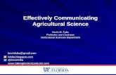 Effectively Communicating Agricultural Science