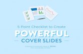 5 Point Checklist to Create Powerful Cover Slides