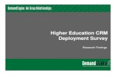 Higher Education CRM Software Deployment - 2012 Research Findings