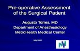 Preoperative  assessment