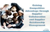 Gaining Competitive Advantage through Supplier Collaboration and Supplier Relationship Management
