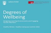 Degrees of Well-being: Designing Learning Environments and Engaging Faculty Members