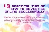 13 Practical Tips on How to Advertise Online Successfully