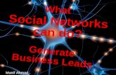 Social Networks Generate Leads