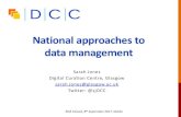 Sarah Jones - National approaches to data management