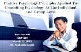 Positive psychology And consulting psychology presentation