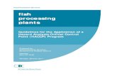 fish processing plants - BC Centre for Disease and Forms...Process Record for Smoked Products ... Since most fish processing plants are capable of processing high volumes of ... Construction