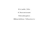 Grade Six Classroom Strategies Blackline Six Classroom Strategies Blackline Masters Page 2 Classroom Strategies Blackline Masters Classroom Strategies Blackline Master Page 3I - 1