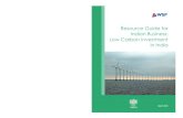 Resource Guide for Indian Business: Low Carbon Investment ... Guide for Indian Business: ... Mr. Mukesh Ambani ... Resource Guide for Indian Business: Low Carbon Investment in India